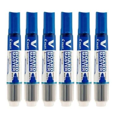 Imagem de Pincel para Quadro Branco Recarregável Board Master Azul 6 Unidades - Pilot
