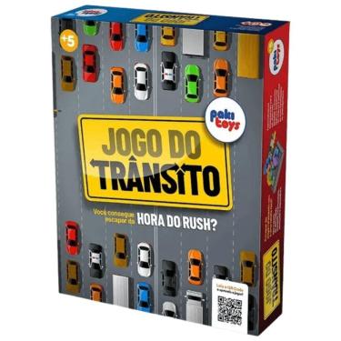 Imagem de Jogo de Estratégia Infantil Jogo do Trânsito 5+ com Desafios de Deslizar Carros Educativos Paki Toys