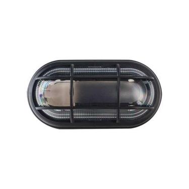 Imagem de Luminária Tartaruga Led 40W Base E27 com Grade para Ambientes Internos e Externos Preto OPL