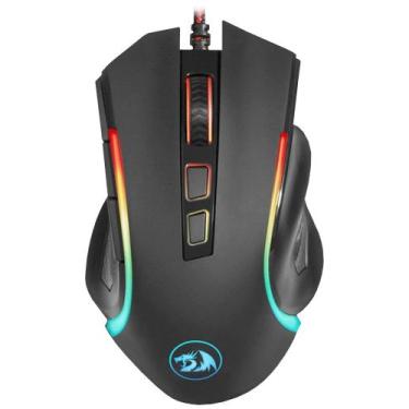 Imagem de Mouse Gamer Redragon Griffin M607 com Fio Preto/Vermelho