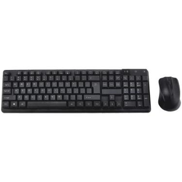 Imagem de Teclado e Mouse Satellite AK-741G Sem Fio Preto - (Portugues)
