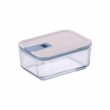 Imagem de Pote De Vidro Hermético Retangular - Tampa Com Alavanca - 750ml - Perf