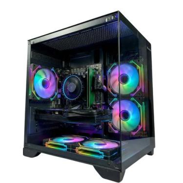 Imagem de PC Gamer Aquario Preto ou Branco  Ryzen 5 5500  Radeon RX 7600 8GB  16