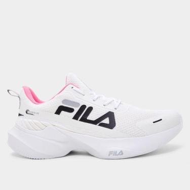 Imagem de Tênis Fila Progress Lite Feminino, Branco, Preto, 37