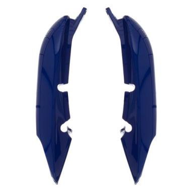 Imagem de Rabeta Moto Honda Titan 2000 À 2004 Kit 2 Peças Cromo Forte, AZUL NOTU