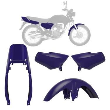 Imagem de Kit Carenagem 3 Peças Pro Tork Moto Honda Titan 1995 1996 1997 1998 19