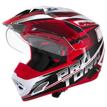 Imagem de Capacete Moto Fechado TH1 Vision New Adventure Viseira Cristal Inmetro