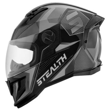 Imagem de Capacete Stealth Concept Moto Fechado Pro Tork Adulto Segurança Confor