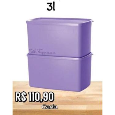 Imagem de Espaçosa 3 Litros da Tupperware., Lilás