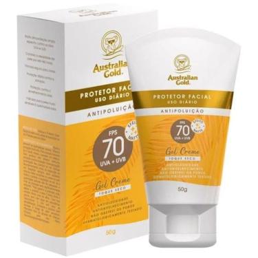 Imagem de Protetor Solar Facial Gel Creme Antipoluição FPS 70 50g - Australian G