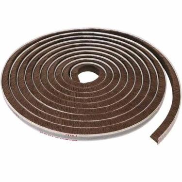 Imagem de Escova de Vedação Marrom 10x7mm 10 Metros  Para Isolamento Térmico e B