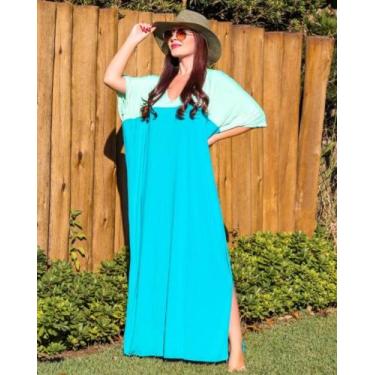 Imagem de Saída de Praia Kaftan longa UV Sun Cover Tam. Único