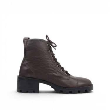 Imagem de Bota Coturno Couro - TODA COMFORT, Chocolate, 39