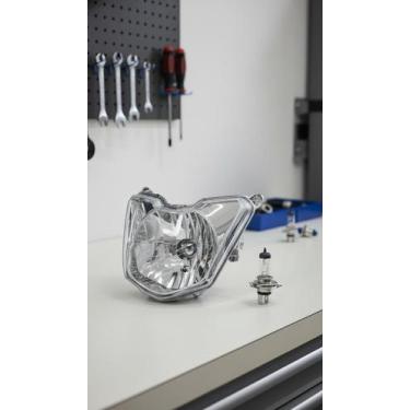 Imagem de Farol Moto Completo com Lâmpada H4 - Congratulations Store