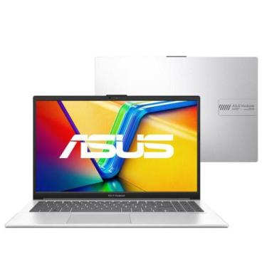 Imagem de Notebook ASUS Vivobook Go 15 8 GB, 512 GB SSD, Windows 11 Home Prata M