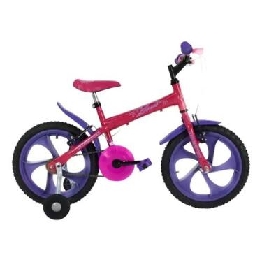 Imagem de Bicicleta infantil houston aro 16 freio v-brake com rodinhas modelo:bl