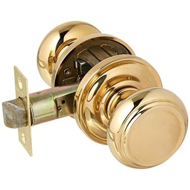 Imagem de Baldwin PSTRATRR003 Passagem de Reserva Tradicional com Rosa Redonda Tradicional em Acabamento de Latão Vitalícia