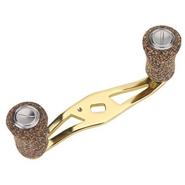 Imagem de Puxador de molinete de pesca com moldura de fibra de carbono com acessórios de substituição (dourado)