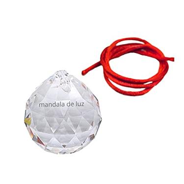 Imagem de Asfour Bola de Cristal Facetada 40mm + Fio Vermelho