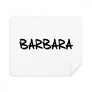 Imagem de Limpador de tela especial de limpeza de caligrafia nome inglês Barbara 2 peças tecido de camurça