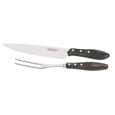 Imagem de Jogo Churrasco Inox 2Pc Polywood - 21198960 - Tramontina Cutelaria