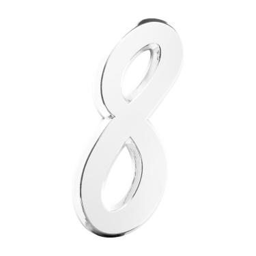 Imagem de Número Residencial Para Casa 8 Espelhado 3D 22cm