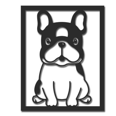 Imagem de Quadro decorativo BullDog manchadinho