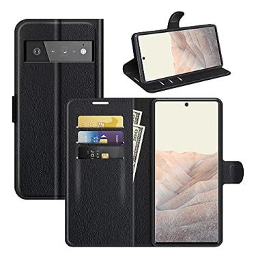 Imagem de YUNCHAO Caixa de telefone Para o Google Pixel 6 Pro Litchi Texture Horizontal Flip Protective Case With Holder & Card Slots & Wallet capa para celular