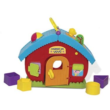 Imagem de Brinquedo Educativo Casinha da Vovo Encaixe Formas, Elka, Sortido, Tamanho Único