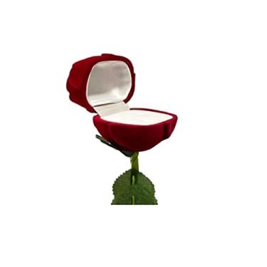 Imagem de Caixa de Joias Dobrável pequena porta aliança Casamento Top