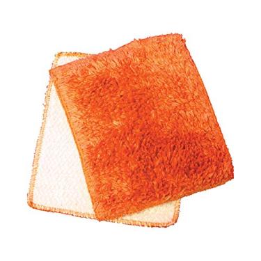 Imagem de Janey Lynn's Designs Shrubbie Orange Marmelada Algodão/Nylon Pano Utilitário de Cozinha Pacote com 2 - Caixa de: 6; 6