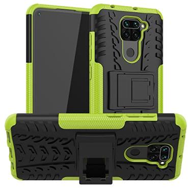 Imagem de Capa para Xiaomi Redmi 9T Note 9S 8 9 10 Pro Heavy Duty Armor Phone Bumper Capa traseira, verde, para Redmi Note 10 4G