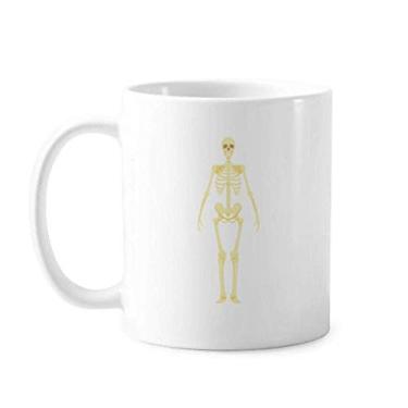Imagem de Ilustração do corpo humano Caneca frontal de osso cerâmica xícara de porcelana de café louça