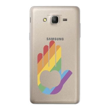 Imagem de Capa Case Capinha Samsung Galaxy  On7 Arco Iris Mão - Showcase