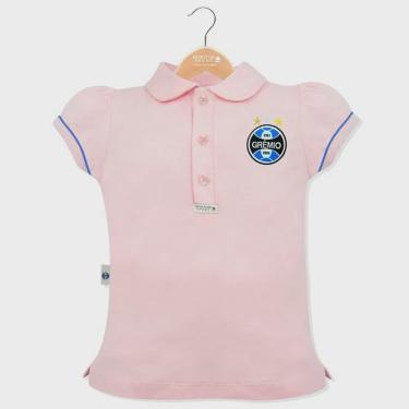 Imagem de Camisa polo revedor grêmio menina rosa bebê