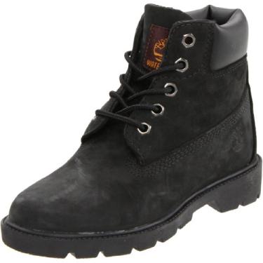 Imagem de Bota de cano curto clássica Timberland infantil 15 cm, Preto, 6 Toddler