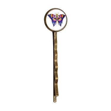 Imagem de Tiara tradicional chinesa com padrão de borboleta de pipa retrô de metal