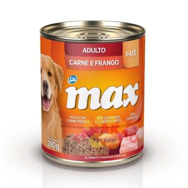 Imagem de Alimento Úmido Max Lata Para Cães Adultos-Carne E Frango - Total
