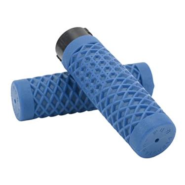 Imagem de Par de Manopla de Guidão de Motocicleta de 25 Mm/28 Mm Esquerda Direita Universal de Substituição Manopla do Acelerador (Azul)