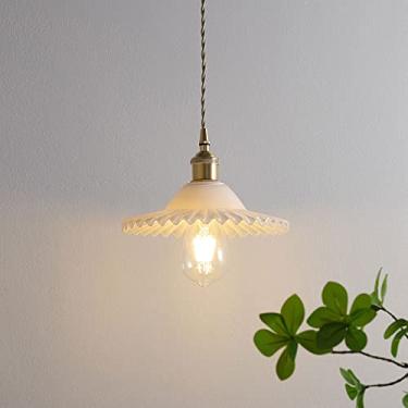 Imagem de Lustre de iluminação pendente de vidro transparente, lustre de iluminação pendente de cobre dourado com abajur pendente de vidro verde, lâmpada suspensa de LED (branco) Yearn for