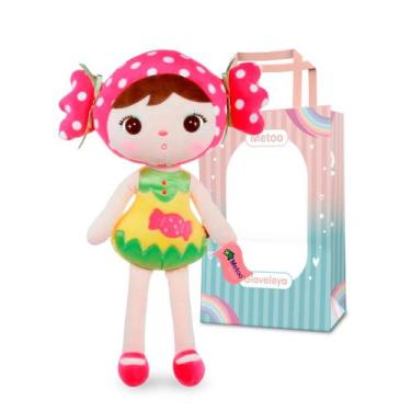 Imagem de Metoo Doll - Boneca Keppel 45cm Clássica - Bala Rosa Com Sacola - Meto