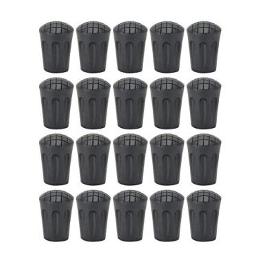 Imagem de 20 peças de pontas de bengala com design de encaixe firme, ponta de bengala antiderrapante, durável para cimento, asfalto, tijolo artificial, pavimento de pedra, equilíbrio especial para idosos