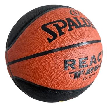 Imagem de Spalding, Bola De Basquete Spalding React TF-250 FIBA - Laranja Cor:Laranja;Tamanho:6