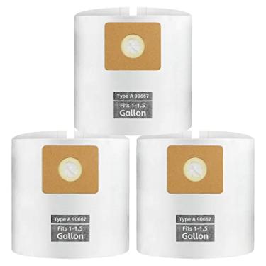 Imagem de Conjunto preferencial de 3 peças para aspirador de pó de 1 a 1,5 galões, ALYYDBG Tipo A 90667 9066700 9066733 sacos de alta eficiência de coleção