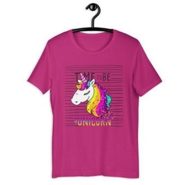 Imagem de Camiseta Blusa Feminina Time to be a Unicórnio-Feminino