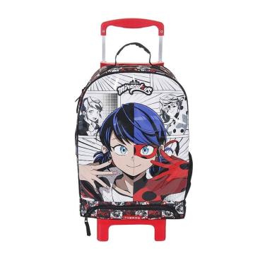 Imagem de Mochila de Rodinhas Dermiwill Miraculous Com Bolso Térmico