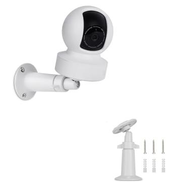 Imagem de UYODM Suporte de parede compatível com câmera de segurança Kasa Indoor Pan/Kasa Smart KC110 Dome/Kasa Smart 2K QHD Pan/Tilt, suporte de segurança ajustável de 360 graus branco (câmera não incluída)