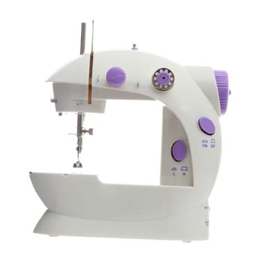 Imagem de Colaxi Máquina de costura elétrica mini máquina de costura leve ponto rápido viagem portátil máquina de costura para jeans saco de compras