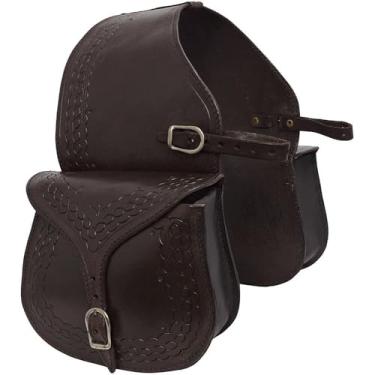 Imagem de Alforge de Couro Universal Vertentes SV3166 - Marrom