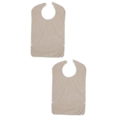 Imagem de 2 peças babadores para adultos camisa de Papai Noel babadores para adultos comendo aventais para adultos babadores para adultos idosos camisas babador coletor de migalhas babadores para adultos babado